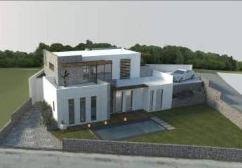 Kreta, Kissamos: Halbfertiges Haus mit Blick auf Meer und Berge zu verkaufen