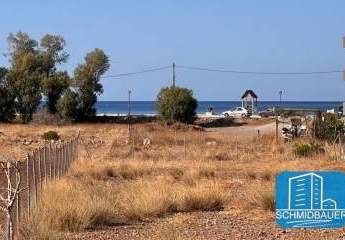 Kreta, Kokkino Pyrgos: Grundstück direkt am Meer mit großem Potenzial zu verkaufen