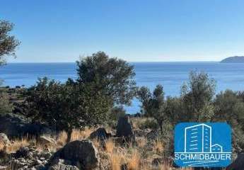 Kreta, Agios Georgios: Fantastisches Grundstück mit Baugenehmigung für ein Haus mit Gästehaus und Swimmingpool