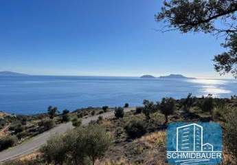 Kreta, Agios Georgios: Grundstück mit herrlichem Meerblick zu verkaufen