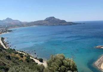 Kreta, Sellia: Erstklassiges Grundstück mit Meerblick in der Nähe von Plakias zu verkaufen