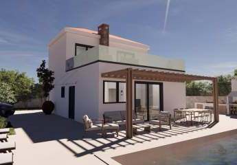 Kreta - 8-Villen-Projekt in Kirianna bei Rethymno: Freistehende Villa mit Meerblick - Villa 7