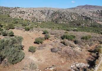 Kreta, Stilos: Ruhiges Hanggrundstück mit Meerblick zu verkaufen