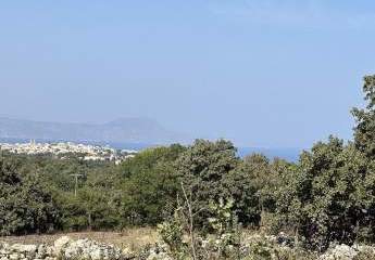 Kreta, Gallos: Erstklassiges Grundstück mit Meerblick zu verkaufen