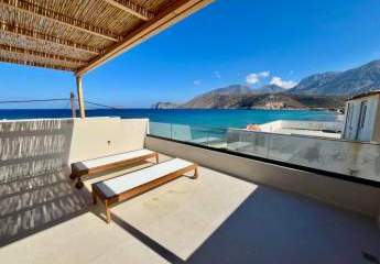 MIT VIDEO! Kreta, Pachia Ammos: Neu renoviertes Strandhaus mit Meerblick zu verkaufen