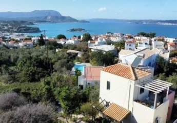 MIT VIDEO - Kreta: Traumhaftes Ferienhaus mit 2 Schlafzimmern und atemberaubender Aussicht in Plaka zu verkaufen