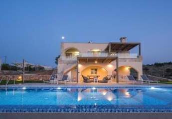 Kreta: Steinvilla mit Meerblick und Infinity-Pool in Drapanos zu verkaufen