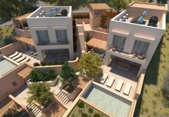 Kreta bei Kolymvari: Moderne Villa mit 2 Schlafzimmern, privatem Pool und Meerblick