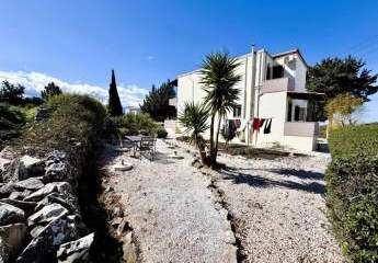 MIT VIDEO Kreta, Xirosterni: Villa mit Panoramablick auf Meer und weiße Berge auf einem 5.159 m² großen Privatgrundstück