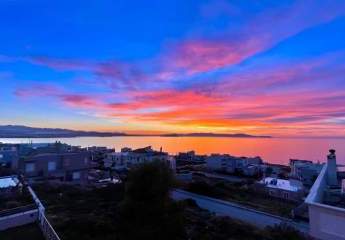 Kreta, Akrotiri: Geräumige Villa mit tollem Meerblick zu verkaufen in Koumpeles