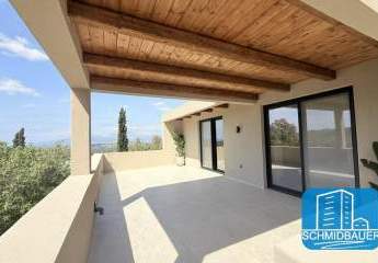 Kreta, Listaros: Moderne Villa mit Meer- und Bergblick, Gästewohnung und Pool zu verkaufen