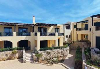 Kreta, Panormos: Wohnung mit Meerblick und Gemeinschaftspool in Komplex zu verkaufen