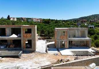 Kreta, Armeni: Moderne Villa mit 3 Schlafzimmern, privatem Pool und Bergblick