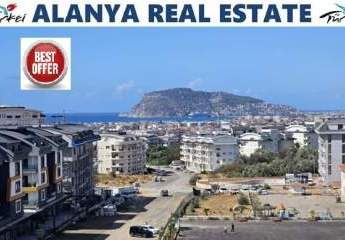 Oba / Alanya’da deniz manzaralı yeni modern 2+1 dubleks daire