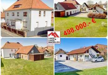 Uetze: 2 Häuser = 3 Wohnungen, 3 Garagen + Carport + potentielles Bauland im Garten