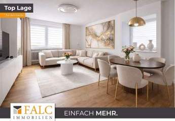 „Modernes Zuhause im Grünen: Helle 4-Zimmer-Wohnung mit Sonnenloggia & Garten“