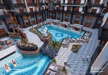 Poolblick im Neubauresort im Zentrum! Nur 4,650 Euro Anzahlung!