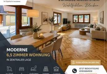 Sanierte 6,5 Zimmer Wohnung in zentraler Lage
