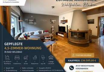 125 m² Kapitalanlage in Bad Wildbad – deutlich unter Markt vermietet | Garage | Kamin | Balkon