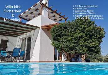 Ferienhaus mit eigenem Pool 100qm Wfl. Meerblick - Agia Galini Kreta -