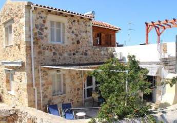 Kreta, Kokkino Chorio renoviertes Haus mit Meerblick u. priv. Pool
