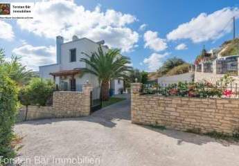 Kreta, Agia Triada Villa mit Panoramablick auf das Meer