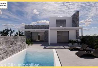 Kreta, Kokkino Pirgos  Luxusvillen mit priv. Pool in unmittelbarer Strandnähe