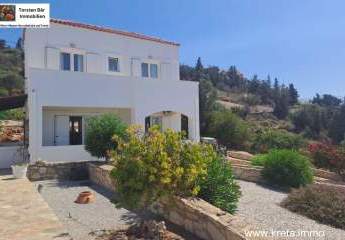 Kreta, Kokkino Chorio - freistehende Villa mit gem. Pool, Meerblick