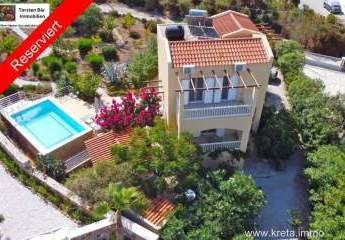 Kreta, Kokkino Chorio Villa mit atemberaubendem Meerblick u.priv. Pool *** under offer ***