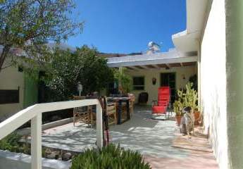 Kreta, Saktouria, hübsches Steinhaus mit Garten und Terrasse mit Meer- und Bergblick