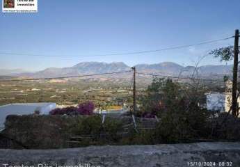 Kreta, Kouses renovierungsbedürtiges Steinhaus-Juwel 120m² Wohnfläche Meerblick und Bergblick