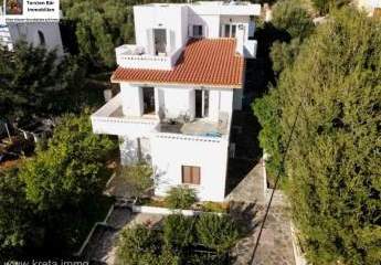 Kreta Ag. Nikolaos: Einfamilienhaus mit separater Wohnung. Meerblick. In Gehweite zum Meer.