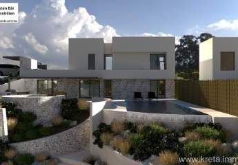 Kreta, Kefalas 4 projektierte Luxusvillen mit außergewöhnlichem Meerblick