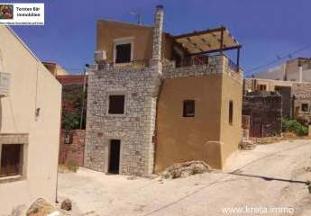 Süd Kreta, Listaros traditionelles renov.  Dorfhaus mit Meerblick