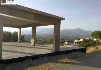 Kreta Kouse Villa im Bau - mit Blick auf die Messara-Ebene
