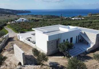 Kreta, Pitsidia: Im Bau befindliche ebenerdige Luxusvilla mit Panoramablick