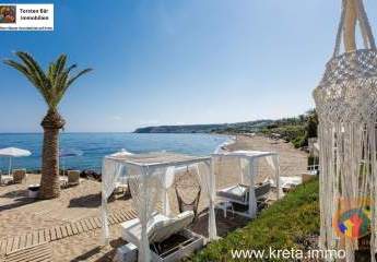 Kreta, Rethymno, 3 Sterne Hotelanlage direkt am Strand zu verkaufen.