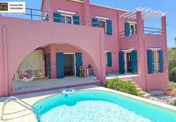 Kreta, Kefalas, freistehende Villa mit priv. Pool und Meerblick und sep. Studio