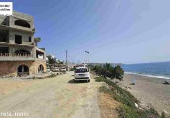 Kreta, unfertiges Apartmenthaus mit 8 Wohneinheiten direkt am Meer