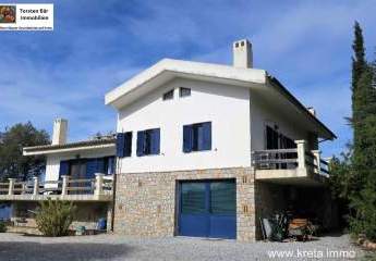 Kreta, Drapanos, Grosszügige Villa im eigenen Park mit Panorama Meerblick