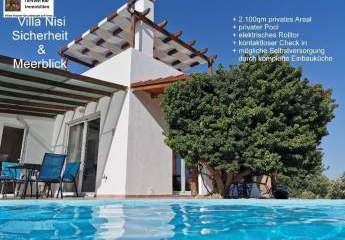 Ferienhaus mit eigenem Pool 100qm Wfl. Meerblick - Agia Galini Kreta -