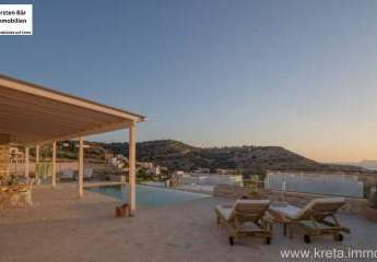 Kreta, Pitsidia: Neu gebaute Luxusvilla mit Meerblick