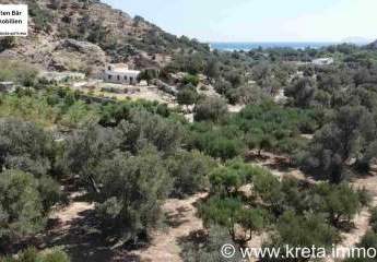 Kreta Agia Galini, Bauerwartungsland mit Meerblick und Strandnähe