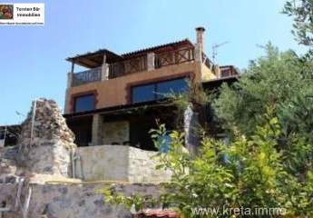 Kreta Selia Apokoronas einzigartige Dorfvilla mit sep. Studio und Meerblick