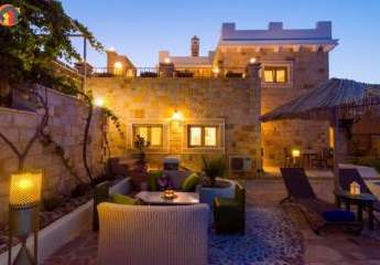 Kreta, Kamilari, luxuriöse Naturstein- Villa mit privatem Pool zu verkaufen