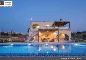 Kreta, Drapanos, exklusive freistehende Steinvilla - unverbautem Panoramablick