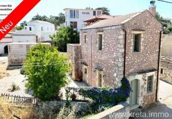 Kreta, Vamos Steinvilla mit 2 Schlafzimmern privater Innenhof