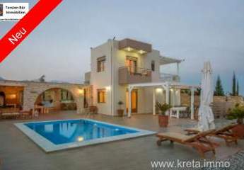 Luxuriöse Villa mit Panoramablick über die Messara-Ebene – Kamilari, Südkreta