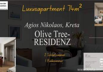 Kreta, Agios Nikolaos: projektierts Luxusapartment 74m²