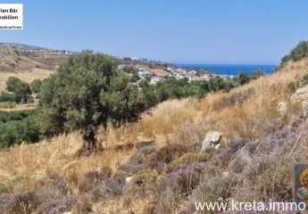 Süd Kreta, Kalamaki Baugrundstück mit Meerblick